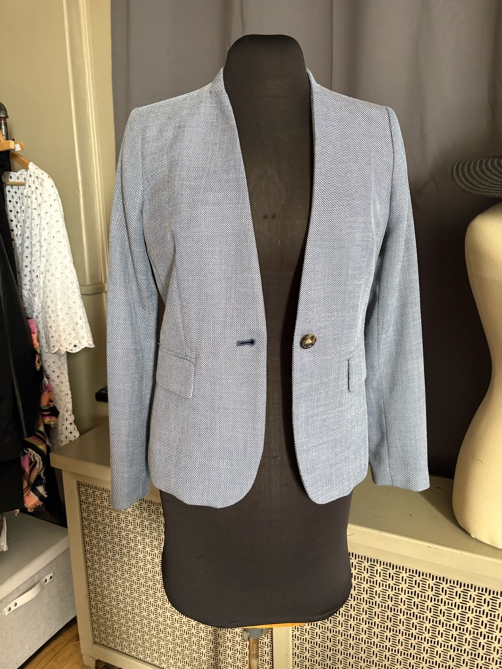 DKNY One Button Blazer